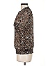 Dex 100% Polyester Animal Print Brown Long Sleeve Blouse Size M - photo 5