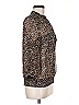 Dex 100% Polyester Animal Print Brown Long Sleeve Blouse Size M - photo 4