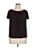 AB Studio Black Short Sleeve Blouse Size XL - photo 1