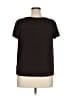 AB Studio Black Short Sleeve Blouse Size XL - photo 2