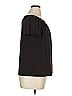 AB Studio Black Short Sleeve Blouse Size XL - photo 4
