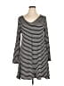 Apt. 9 Stripes Black Casual Dress Size XL - photo 1