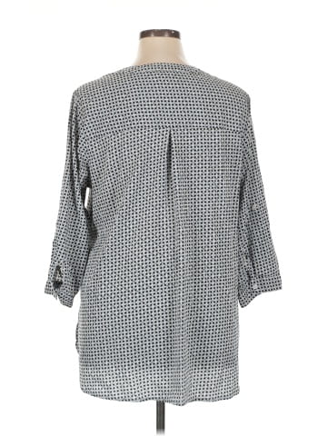 Antilia Femme 3/4 Sleeve Button-Down Shirt (view 2)