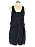 Elevenses 100% Polyester Solid Blue Romper Size M - photo 1