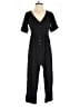 Biscuit 100% Viscose Solid Black Jumpsuit Size S - photo 1