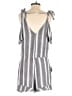 American Eagle Outfitters 100% Viscose Stripes Gray Romper Size M - photo 2