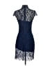 Cusp by Neiman Marcus 100% Polyester Blue Cocktail Dress Size S - photo 2