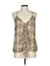 MICHAEL Michael Kors 100% Recycled Polyester Brown Sleeveless Blouse Size L - photo 1