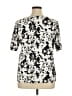 Chico's 100% Cotton Floral Black Cardigan Size XL (3) - photo 2