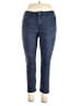 DKNY Solid Blue Jeans Size 34 waist - photo 1