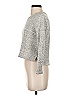 Hi-Line Metallic Gray Pullover Sweater Size S - photo 5