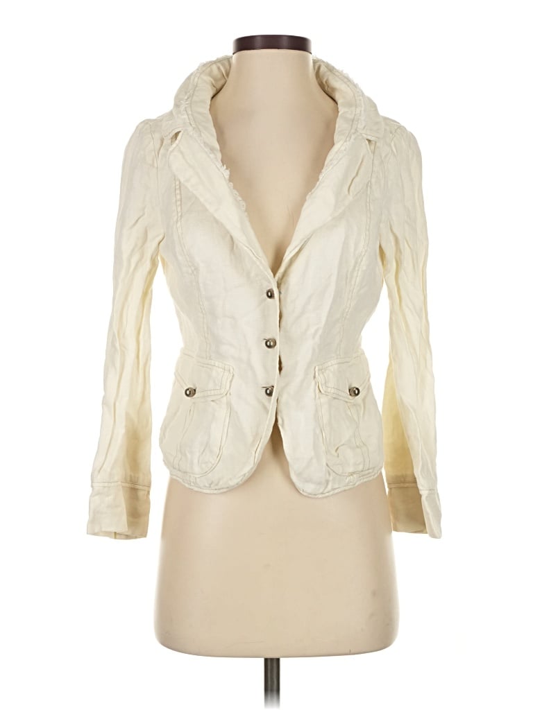 Pre-owned Elevenses Blazer Jacket In White