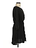 Lush 100% Polyester Solid Black Casual Dress Size M - photo 4
