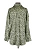 Zara Animal Print Green Long Sleeve Blouse Size S - photo 2