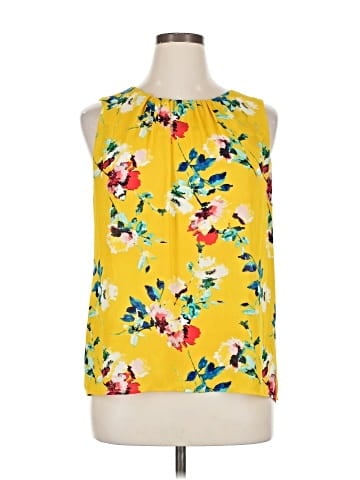 Rose + Olive Sleeveless Blouse (view 1)