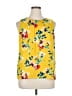 Rose + Olive 100% Polyester Yellow Sleeveless Blouse Size XL - photo 1