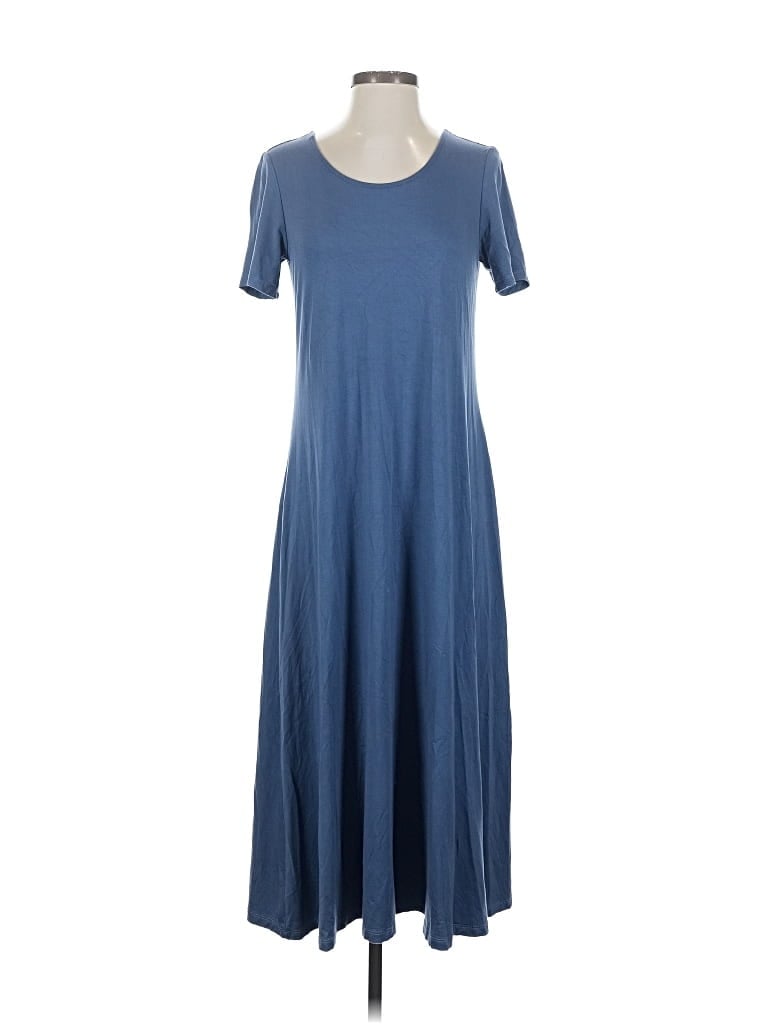 Pre-owned Pure Essence Casual Dress In Blue