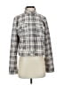 West Of Melrose 100% Polyester Houndstooth Gray Ivory Jacket Size S - photo 1