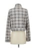 West Of Melrose 100% Polyester Houndstooth Gray Ivory Jacket Size S - photo 2