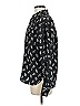 Lloyd Williams 100% Polyester Print Black Long Sleeve Blouse Size 8 - photo 5