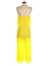 Zara 100% Polyester Solid Yellow Jumpsuit Size XS - photo 2