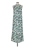 Ann Taylor LOFT 100% Polyester Paisley Teal Casual Dress Size 6 (petite) - photo 2