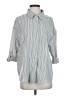 Very J 100% Polyester Stripes Gray 3/4 Sleeve Blouse Size S - photo 1