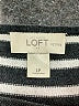 Ann Taylor LOFT Outlet 100% Cotton Stripes Gray Pullover Sweater Size L (petite) - photo 7