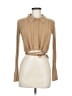 Something Navy Tan Cardigan Size M - photo 1