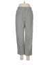 IZOD Houndstooth Gray Casual Pants Size 8 - photo 1