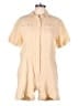 back beat co. 100% Linen Solid Tan Romper Size L - photo 1