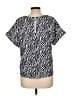 MELLODAY Animal Print Ivory Short Sleeve Blouse Size L - photo 2