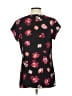 CAbi 100% Polyester Hearts Black Short Sleeve Blouse Size S - photo 2