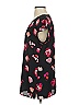 CAbi 100% Polyester Hearts Black Short Sleeve Blouse Size S - photo 5
