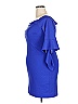 Thalia Sodi Solid Blue Cocktail Dress Size M - photo 5