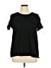 D&Co. Black Short Sleeve Top Size 1X - photo 1