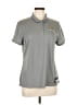 Nike 100% Polyester Gray Short Sleeve Polo Size L - photo 1