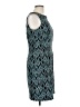 AB Studio Tweed Teal Cocktail Dress Size 10 - photo 4