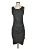 Leith Solid Gray Casual Dress Size S - photo 1
