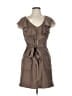 A'gaci 100% Polyester Brown Casual Dress Size L - photo 1