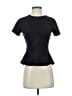 BCBGMAXAZRIA Black Short Sleeve Top Size XS - photo 1