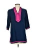 Escapada 100% Rayon Blue 3/4 Sleeve Blouse Size XS - photo 1
