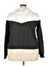 Forever 21 100% Polyester Color Block Black Track Jacket Size 3X - photo 2