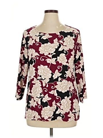 JM Collection 3/4 Sleeve Blouse (view 1)