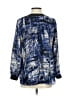 Christopher & Banks 100% Polyester Blue Long Sleeve Blouse Size S (petite) - photo 2
