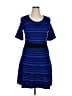 Taylor Stripes Blue Casual Dress Size XL - photo 1