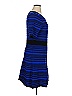 Taylor Stripes Blue Casual Dress Size XL - photo 4