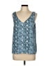 WAYF Blue Sleeveless Blouse Size L - photo 1