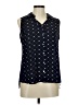 DressBarn 100% Polyester Polka Dots Black Sleeveless Blouse Size M - photo 1