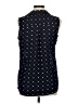DressBarn 100% Polyester Polka Dots Black Sleeveless Blouse Size M - photo 2